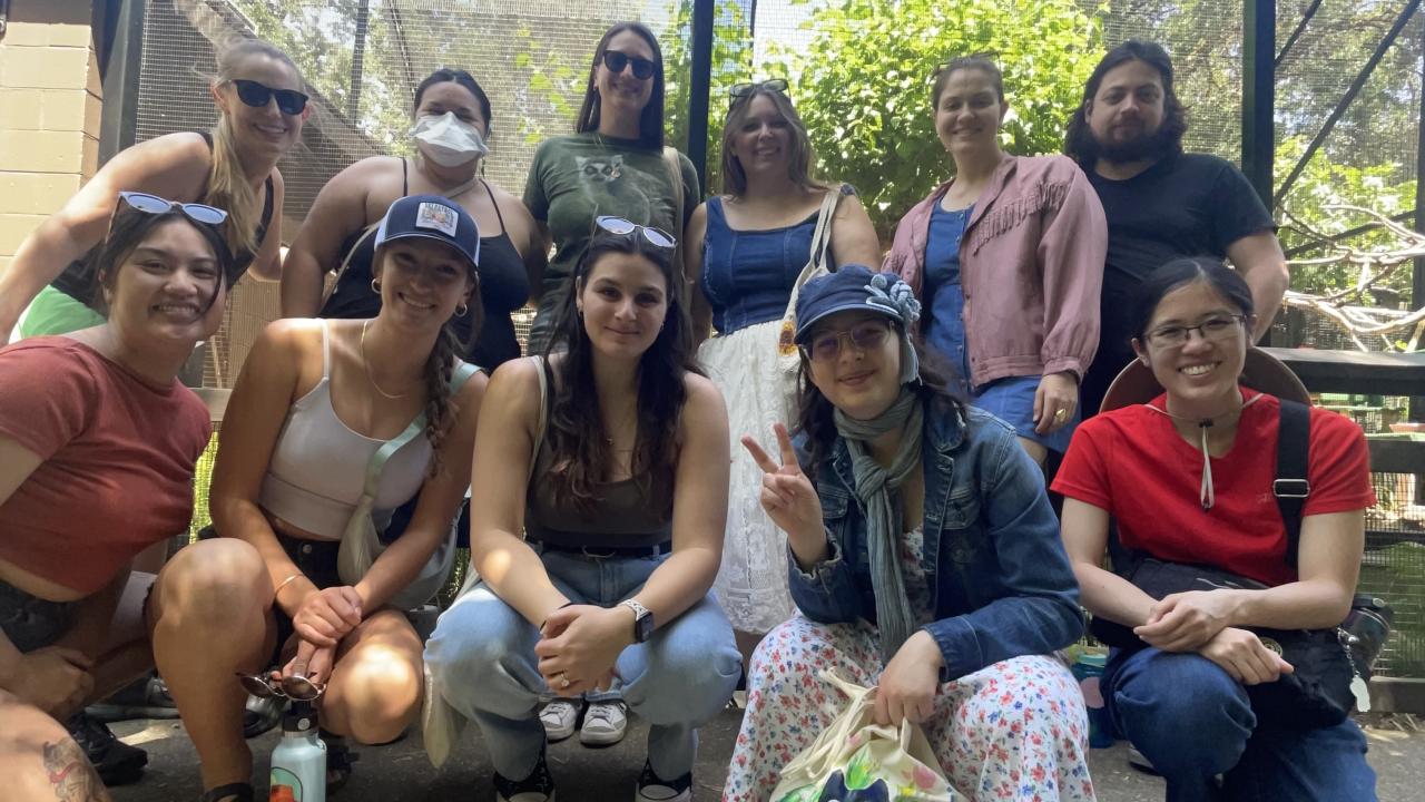 Bales Lab Members at the Micke Grove Zoo